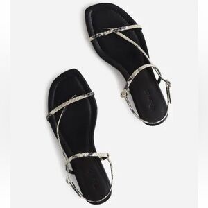 Madewell The Maycie Asymmetric T-Strap Sandal